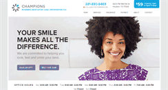 Desktop Screenshot of championsmoderndentistry.com